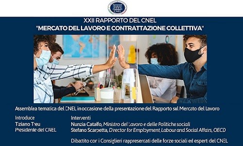 immagine Presentato il XXII Rapporto Cnel sul mercato del lavoro e la contrattazione collettiva